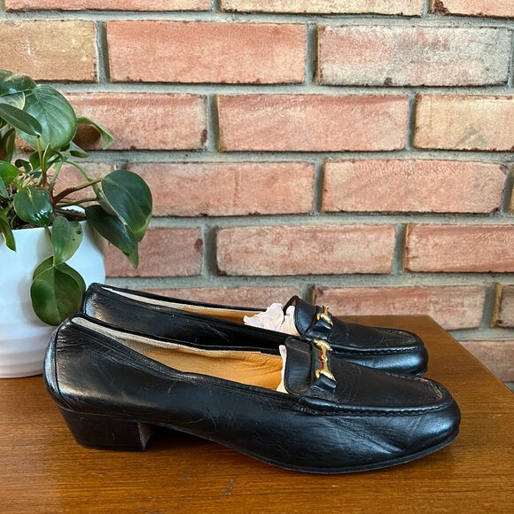 Gucci Horsebit Loafers in Black Size 42 B - Picture 3 of 9